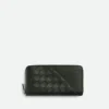 Intrecciato Diagonal Zip Around Wallet