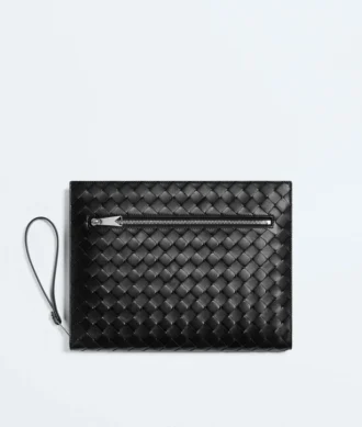 Intrecciato Document Case with Wristlet