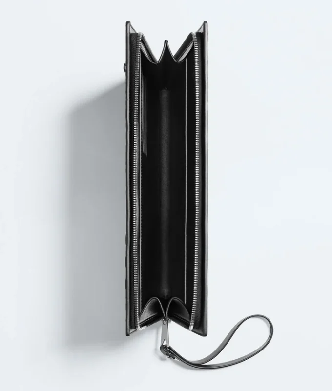 Intrecciato Document Case with Wristlet