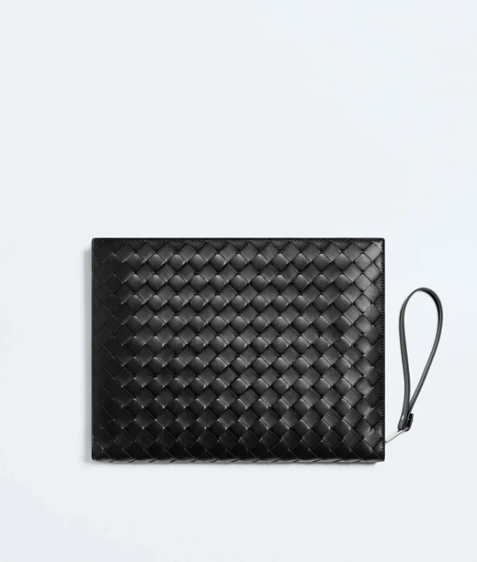 Intrecciato Document Case with Wristlet