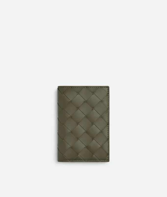 Intrecciato Flap Card Case