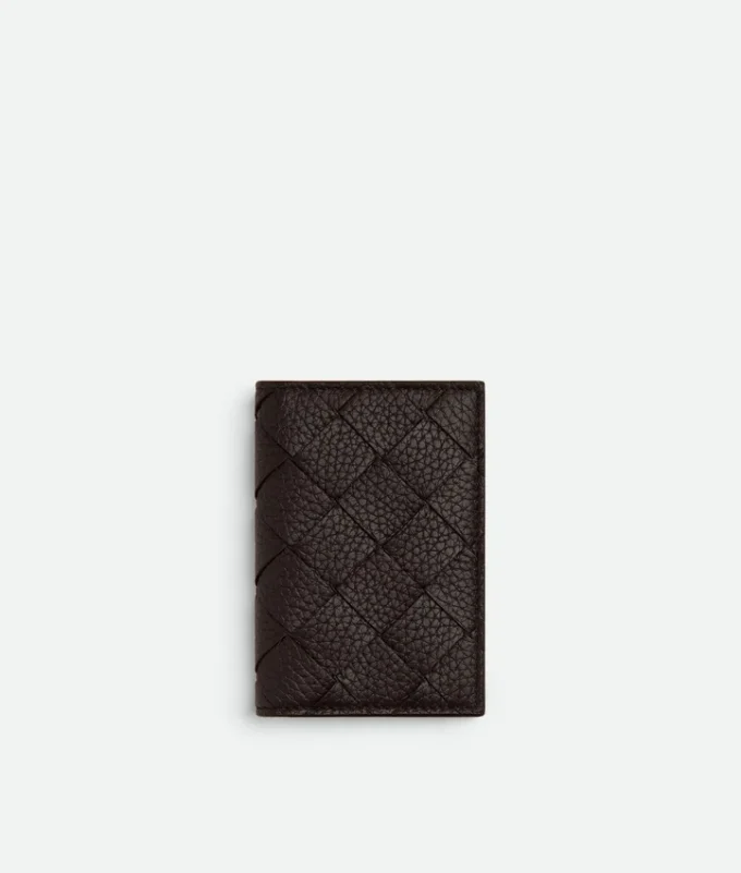 Intrecciato Flap Card Case
