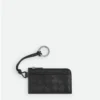 Intrecciato L-Zippered Card Holder on Strap
