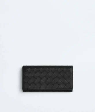 Intrecciato Large Flap Wallet