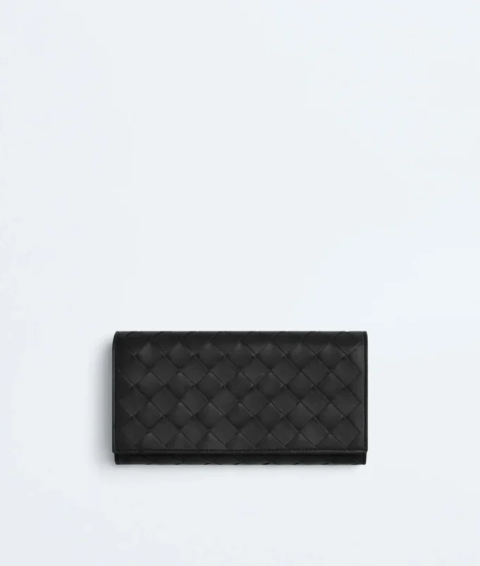 Intrecciato Large Flap Wallet