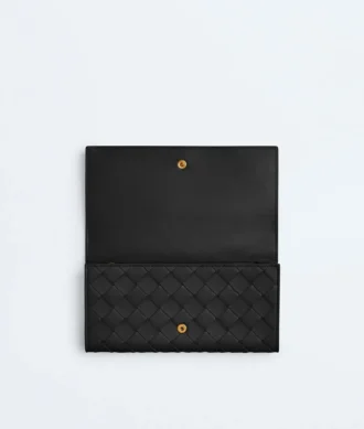 Intrecciato Large Flap Wallet
