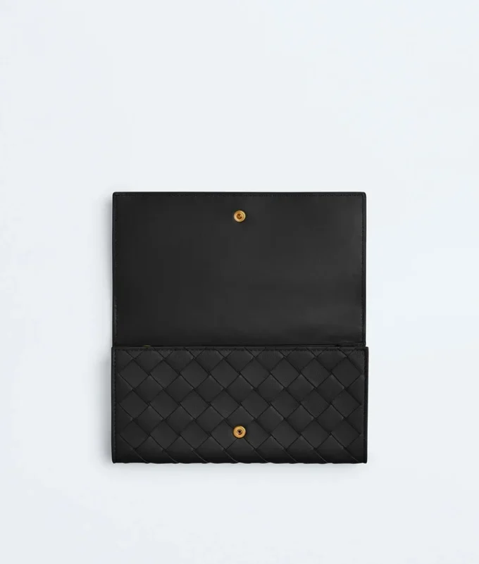 Intrecciato Large Flap Wallet