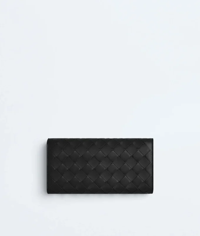 Intrecciato Large Flap Wallet