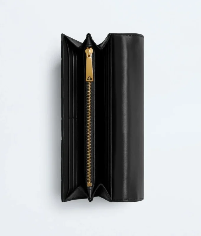 Intrecciato Large Flap Wallet