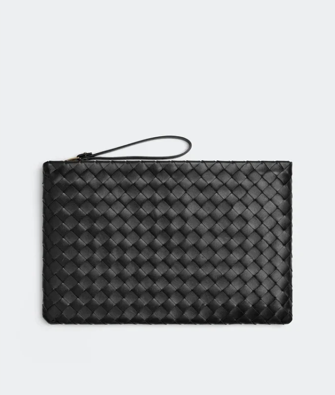 Intrecciato Large Flat Pouch