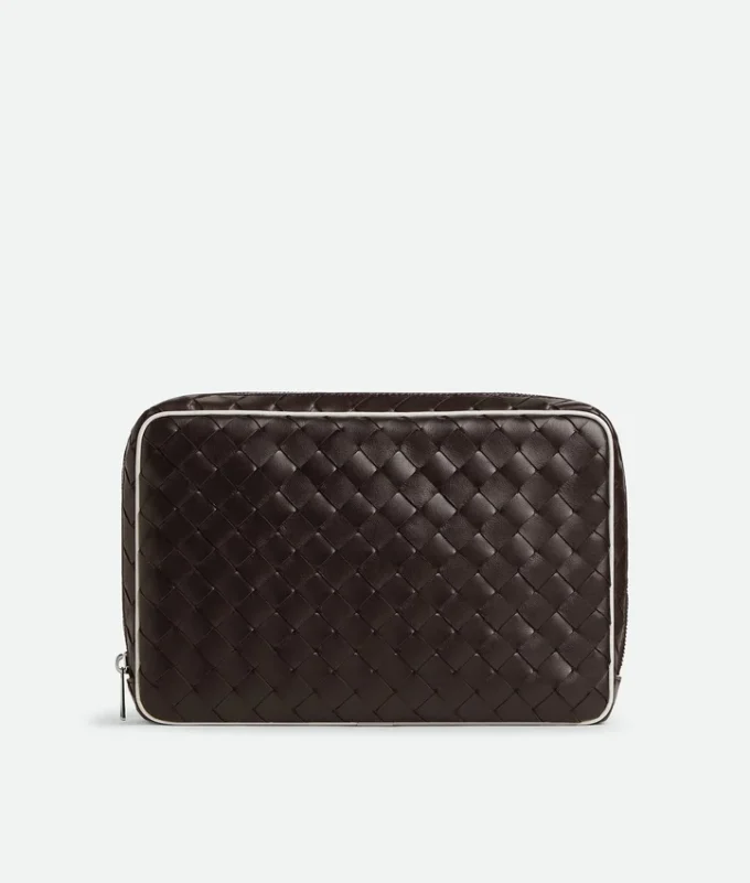 Intrecciato Large Zipped Pouch