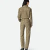 Intrecciato Leather and Suede Pants