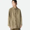 Intrecciato Leather and Suede Shirt