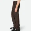 Intrecciato Leather and Suede Straight Pants