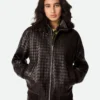 Intrecciato Leather Blouson