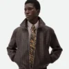 Intrecciato Leather Blouson