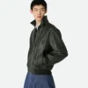 Intrecciato Leather Blouson