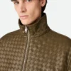 Intrecciato Leather Blouson