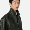 Intrecciato Leather Blouson