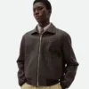Intrecciato Leather Blouson