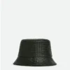 Intrecciato Leather Bucket Hat