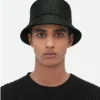 Intrecciato Leather Bucket Hat