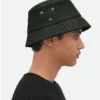 Intrecciato Leather Bucket Hat