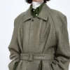 Intrecciato Leather Coat