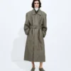 Intrecciato Leather Coat