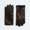 Intrecciato Leather Gloves