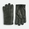 Intrecciato Leather Gloves
