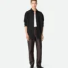Intrecciato Leather Pants