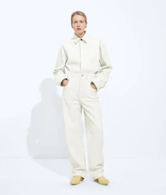 Small Intrecciato Leather Pants