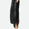 Intrecciato Leather Skirt