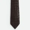 Intrecciato Leather Tie