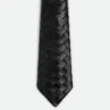 Intrecciato Leather Tie