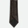 Intrecciato Leather Tie