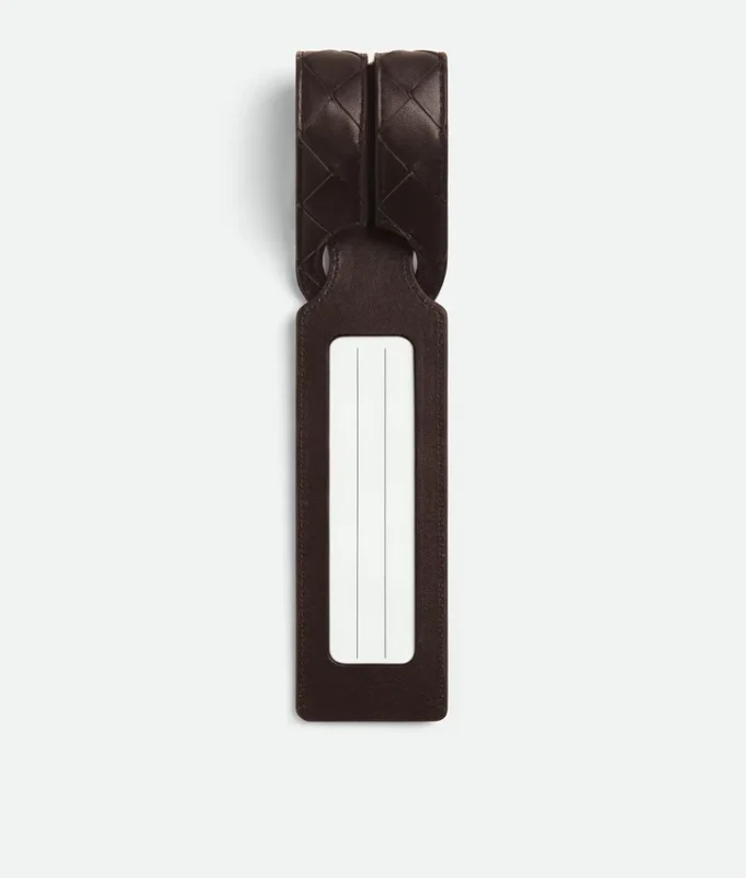 Intrecciato Long Tag Holder