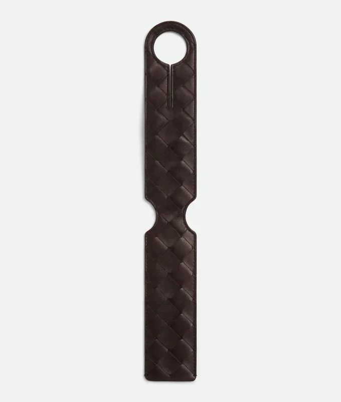 Intrecciato Long Tag Holder