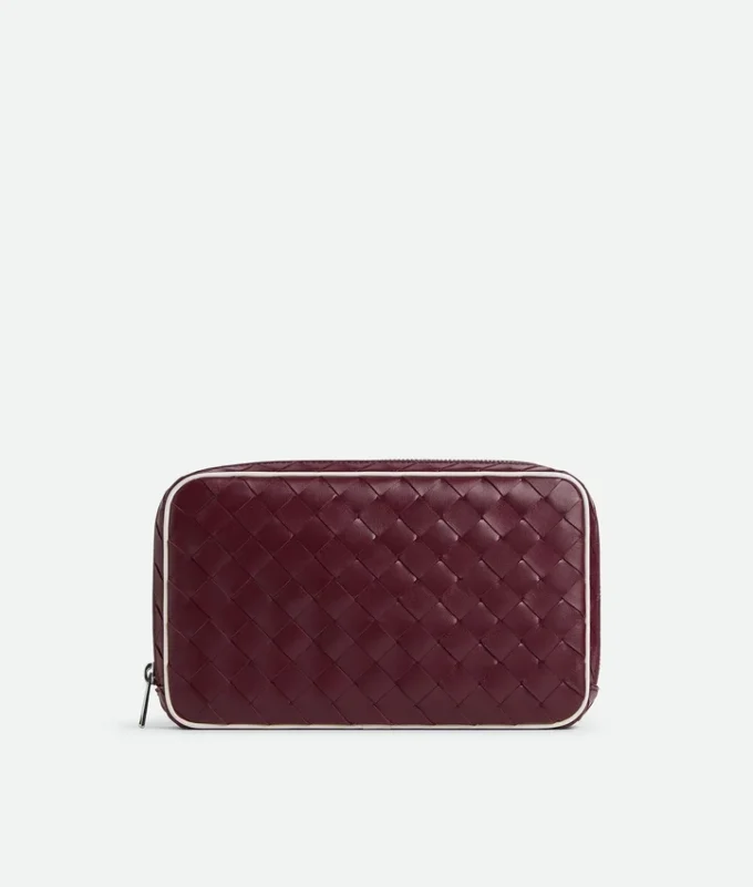 Intrecciato Medium Zipped Pouch