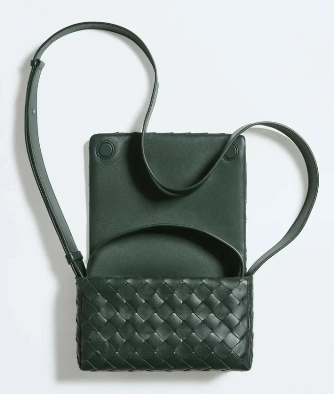 Intrecciato Mini Bag with Flap