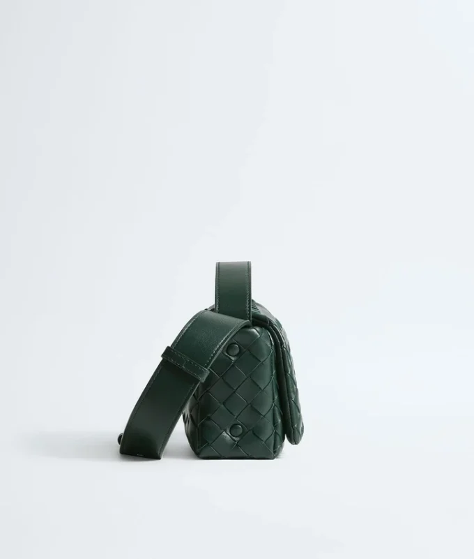 Intrecciato Mini Bag with Flap