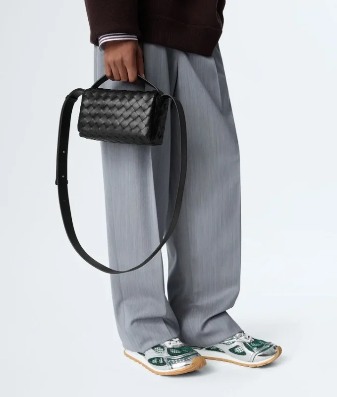 Intrecciato Mini Bag with Flap