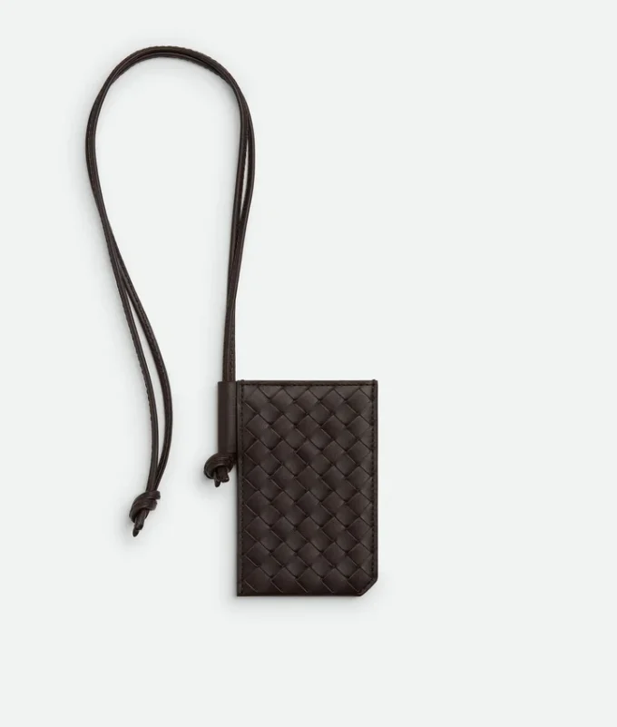Intrecciato Piccolo Badge Holder