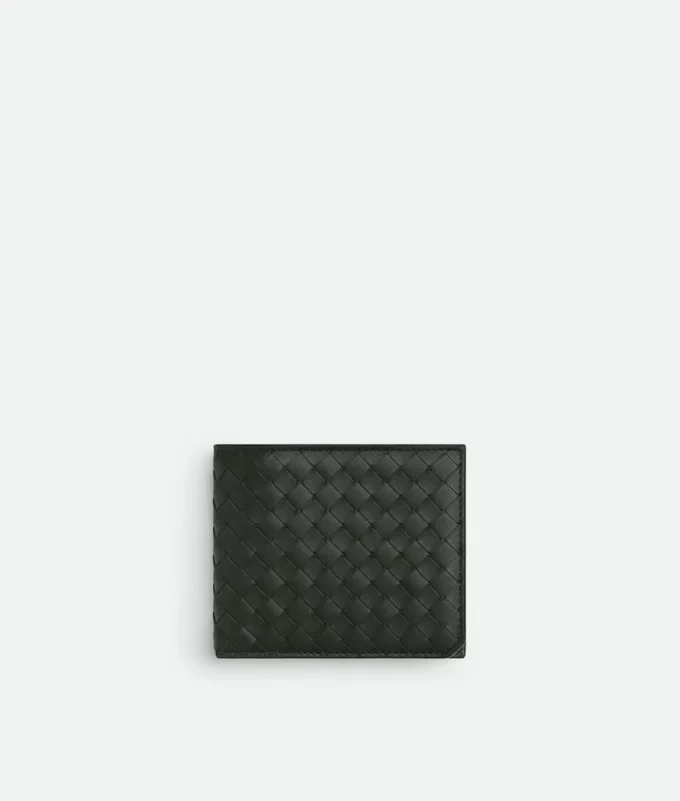 Intrecciato Piccolo Bi-Fold Wallet with Coin Purse