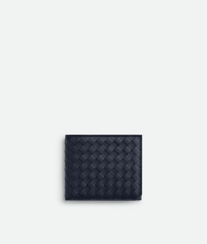 Intrecciato Piccolo Bi-Fold Wallet with Coin Purse