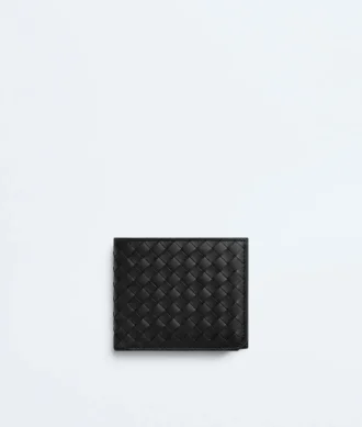 Intrecciato Piccolo Bi-Fold Wallet with Coin Purse