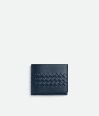 Intrecciato Piccolo Bi-Fold Wallet with Coin Purse