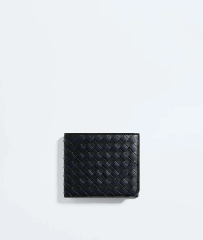 Intrecciato Piccolo Bi-Fold Wallet with Coin Purse