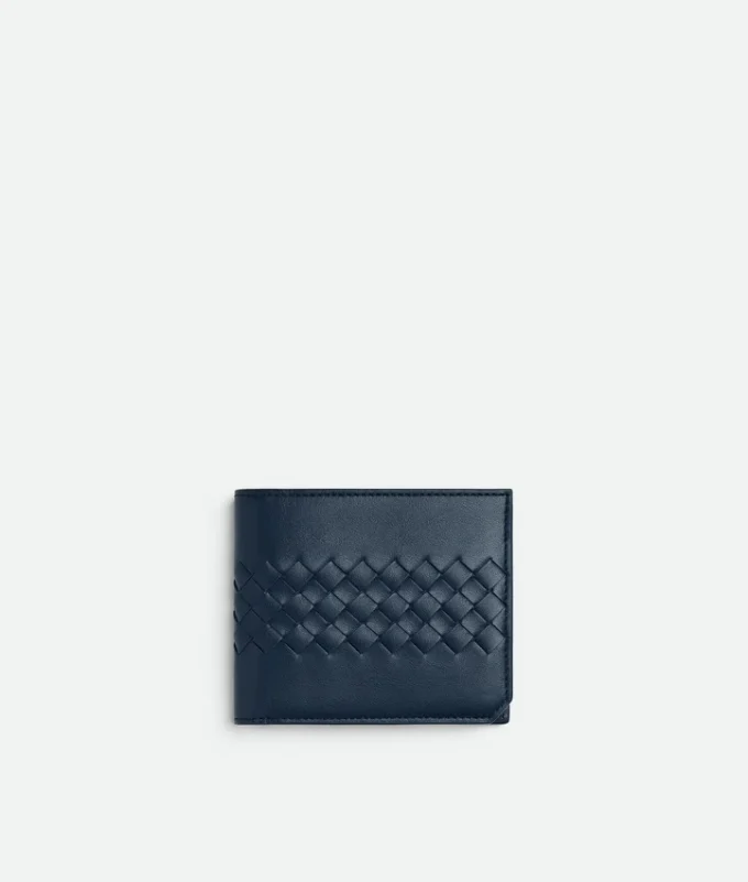 Intrecciato Piccolo Bi-Fold Wallet with Coin Purse